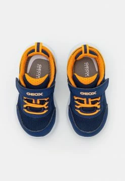 Geox SPRINTYE BOY - Baskets Basses - Navy/orange -Pas Cher Geox Boutique 025cae1baee84d3d9adddcc116468742