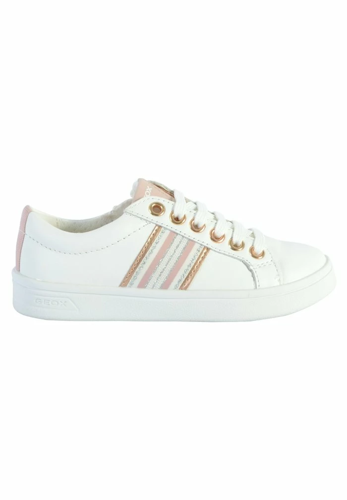 Geox BASKET - Baskets Basses - Rose Blanche 4 Geox BASKET - Baskets Basses - Rose Blanche – Image 4