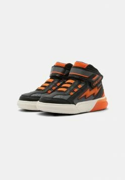 Geox GRAYJAY BOY - Baskets Montantes - Black/orange -Pas Cher Geox Boutique 08ee8be87b134004993b1da2b4c26e30