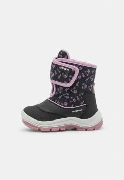 Geox FLANFIL GIRL WPF - Chaussures Premiers Pas - Black/dark Pink