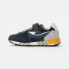 Geox ALBEN BOY - Baskets Basses - Navy/yellow