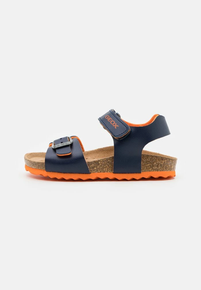 Geox GHITA BOY - Sandales - Navy/orange 1 Geox GHITA BOY - Sandales - Navy/orange