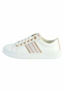 Geox BASKET - Baskets Basses - Rose Blanche