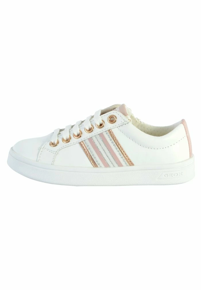 Geox BASKET - Baskets Basses - Rose Blanche 1 Geox BASKET - Baskets Basses - Rose Blanche