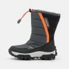 Geox HIMALAYA BOY WPF - Bottes De Neige - Dark Grey/orange