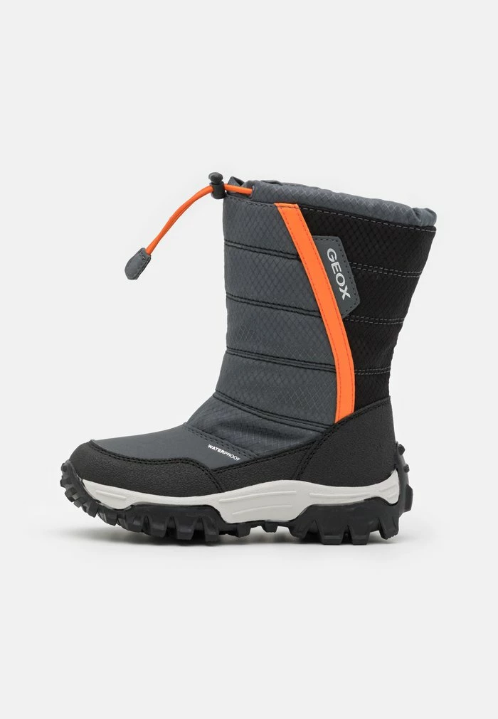 Geox HIMALAYA BOY WPF - Bottes De Neige - Dark Grey/orange 1 Geox HIMALAYA BOY WPF - Bottes De Neige - Dark Grey/orange