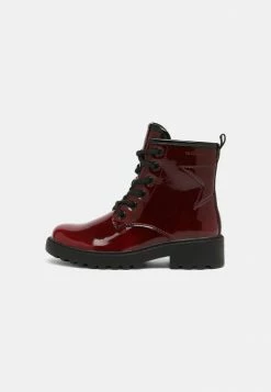 Geox CASEY GIRL - Bottines à Lacets - Bordeaux