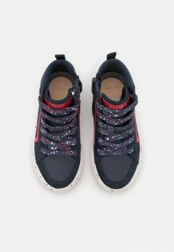 Geox ALONISSO BOY - Baskets Montantes - Navy/red -Pas Cher Geox Boutique 1ca07df21f6c4ae685df2cd957771a82