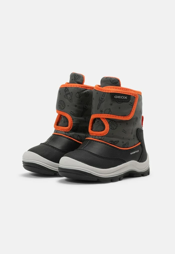 Geox FLANFIL BOY - Bottes De Neige - Black/fluo Orange 2 Geox FLANFIL BOY - Bottes De Neige - Black/fluo Orange – Image 2