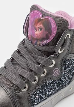 DISNEY FROZEN ELSA SKYLIN GIRL GEOX- High-top Trainers - Baskets Montantes - Dark Grey/lilac -Pas Cher Geox Boutique 205395c266434232a1f5113d0acd6adf
