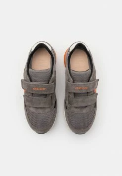 Geox ALBEN BOY - Baskets Basses - Grey/orange -Pas Cher Geox Boutique 23bca87dc8fd4f13bc3186912bf423e4
