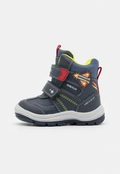 Geox FLANFIL BOY ABX - Bottes De Neige - Navy/red