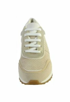 Geox TABELYA - Baskets Basses - Cream Gold -Pas Cher Geox Boutique 2820370f4c314278a5ae9926488796cc