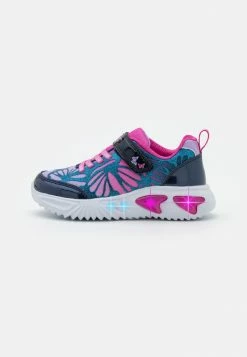 Geox ASSISTER GIRL - Baskets Basses - Navy/fuchsia