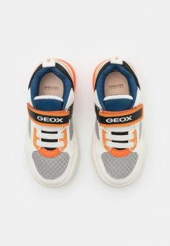Geox GRAYJAY BOY - Baskets Basses - White/orange -Pas Cher Geox Boutique 2d3d75581b0347bfa9509eabf22c7738