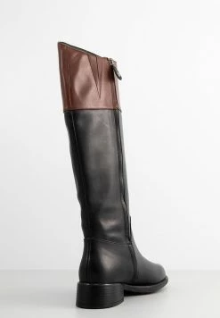 Geox D RESIA - Bottes - Black/brown -Pas Cher Geox Boutique 2e07634c6a88464f9a0abcdeede2d67d