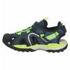 Geox Sandales De Randonnée - Dk Blue Lime