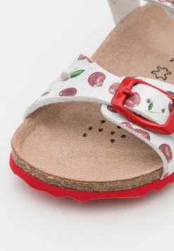 Geox CHALKI GIRL - Sandales - Silver/red -Pas Cher Geox Boutique 30ac780e3bdb41e284c1039d313b7bf3