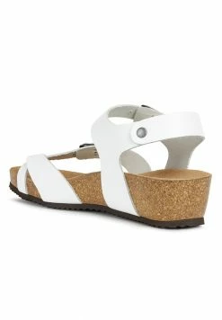 Geox STHELLAE - Sandales Compensées - White -Pas Cher Geox Boutique 320a4b213dff47e7a2a3400c37133c2c
