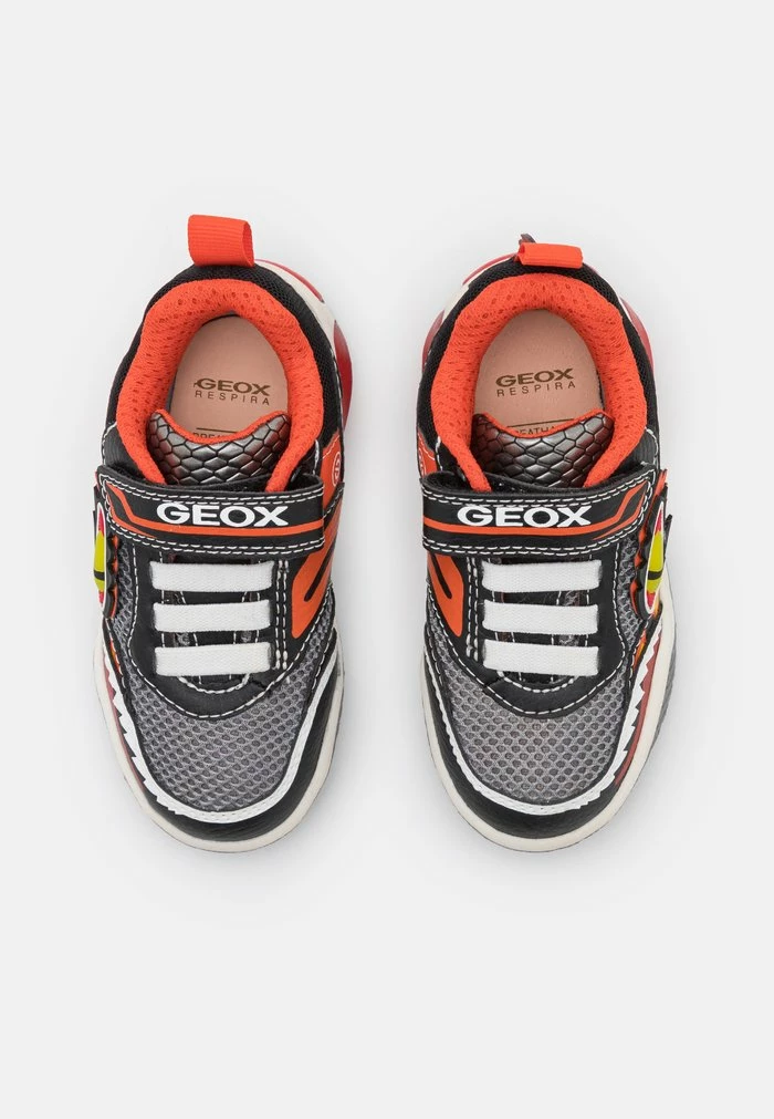 Geox INEK BOY - Baskets Basses - Black/orange 4 Geox INEK BOY - Baskets Basses - Black/orange – Image 4