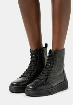 Geox PHAOLAE - Bottines à Lacets - Black