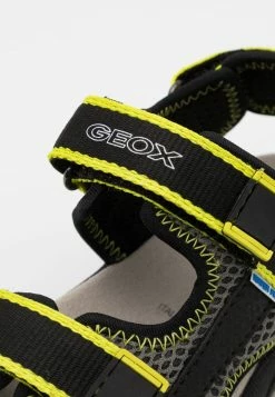 Geox JR STRADA - Sandales De Randonnée - Black/fluo Yellow -Pas Cher Geox Boutique 38889263170e413a9f5eff54705d45c0