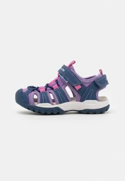 Geox BOREALIS GIRL - Sandales De Randonnée - Navy/lilac
