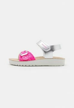 Geox COSTAREI GIRL - Sandales - Silver/fuchsia