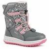 Geox ROBY GIRL - Bottes De Neige - Dk Grey/pink