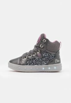 DISNEY FROZEN ELSA SKYLIN GIRL GEOX- High-top Trainers - Baskets Montantes - Dark Grey/lilac