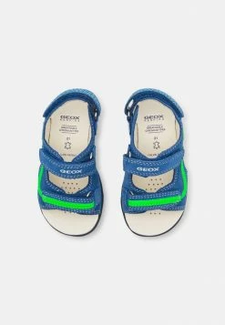 Geox DELHI BOY - Sandales - Royal/fluogreen -Pas Cher Geox Boutique 40137eab77704338ba74e4161bf3fbca