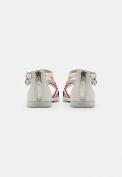 Geox KARLY GIRL - Sandales - White/silver/black -Pas Cher Geox Boutique 4093fa4677ae446ea6d7bafdd89e7a0d