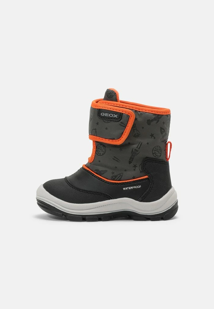 Geox FLANFIL BOY - Bottes De Neige - Black/fluo Orange 1 Geox FLANFIL BOY - Bottes De Neige - Black/fluo Orange