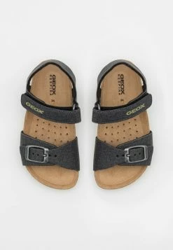 Geox GHITA BOY - Sandales - Black/lime -Pas Cher Geox Boutique 45228998bfed4c60918eff78db48b64e