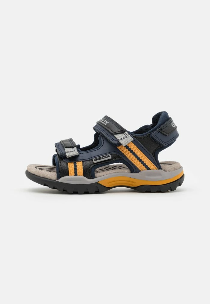 Geox BOREALIS - Sandales De Randonnée - Navy/dark Yellow 1 Geox BOREALIS - Sandales De Randonnée - Navy/dark Yellow