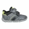 Geox B BALU' BOY - Chaussures Premiers Pas - Dk Grey/lime