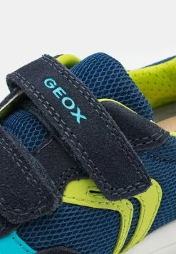 Geox ALBEN BOY - Baskets Basses - Navy/lime -Pas Cher Geox Boutique 4f32f2d7b4554c12a276b109d25f39fe