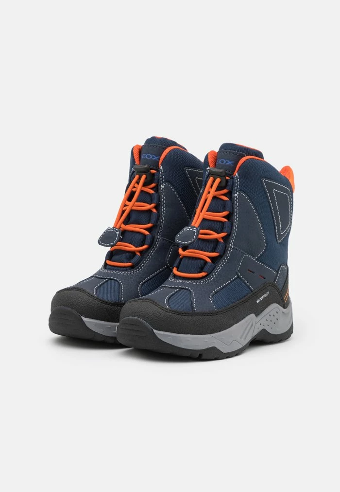 Geox SENTIERO BOY WPF - Bottes De Neige - Navy/orange 2 Geox SENTIERO BOY WPF - Bottes De Neige - Navy/orange – Image 2