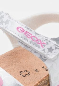 Geox CHALKI GIRL - Sandales - White/silver -Pas Cher Geox Boutique 4febad3bd6d548caa38efc409685e4a2