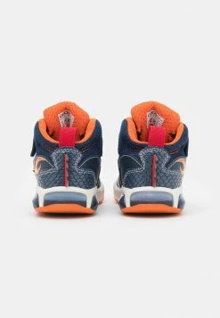 Geox INEK BOY - Baskets Montantes - Navy/orange -Pas Cher Geox Boutique 5036f717f73e4d4999f0653ae5ee783b