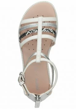Geox Sandales - White Silver C -Pas Cher Geox Boutique 54db023e0ff74045a330011795544c1e