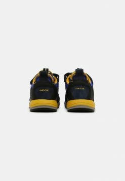 Geox ALBEN BOY - Baskets Basses - Navy/yellow -Pas Cher Geox Boutique 5a529a428af947258959eb99e300637c