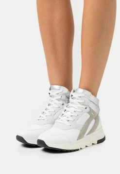 Geox FALENA ABX - Bottines à Lacets - White/silver