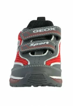 Geox Baskets Basses - Gris Foncé Rouge -Pas Cher Geox Boutique 6223f143c8ce4deabe4d32d020ecc088