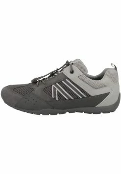 Geox U RAVEX A NBK SYNT LEA - Baskets Basses - Grey Light Grey