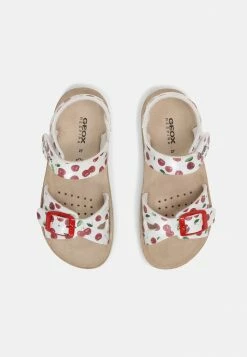 Geox COSTAREI - Sandales - Silver/red -Pas Cher Geox Boutique 687dd14db6f2405b8d5d180bf26dc7fd