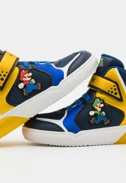 NINTENDO SUPER MARIO GEOX JUNIOR GRAYJAY BOY - Baskets Montantes - Royal/yellow -Pas Cher Geox Boutique 695eb515bc01450099672f93a8a02cb5