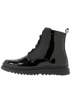 Geox GILLYJAW GIRL - Bottines à Lacets - Black