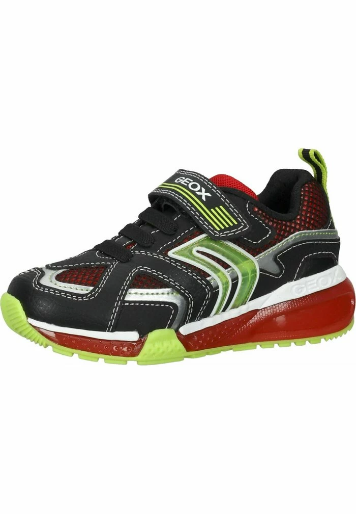 Geox Baskets Basses - Black Red 1 Geox Baskets Basses - Black Red