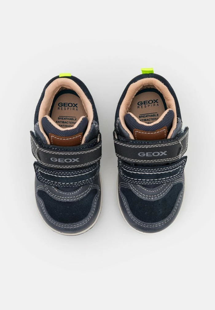 Geox NEW FLICK BOY - Baskets Montantes - Navy/fluo Yellow 4 Geox NEW FLICK BOY - Baskets Montantes - Navy/fluo Yellow – Image 4